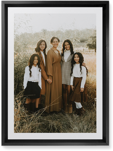 Simple Gallery of One Border Portrait Wall Art, Black, Single piece, Mounted, 10x14, Multicolor, multi