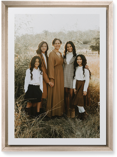 Simple Gallery of One Border Portrait Wall Art, Metallic, Single piece, Mounted, 10x14, Multicolor