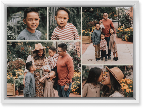 Gallery of Five Wall Art, White, Single piece, Mounted, 10x14, Multicolor, multi