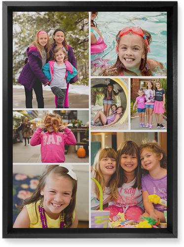 Gallery of Seven Wall Art, Black, Single piece, Mounted, 10x14, Multicolor, multi