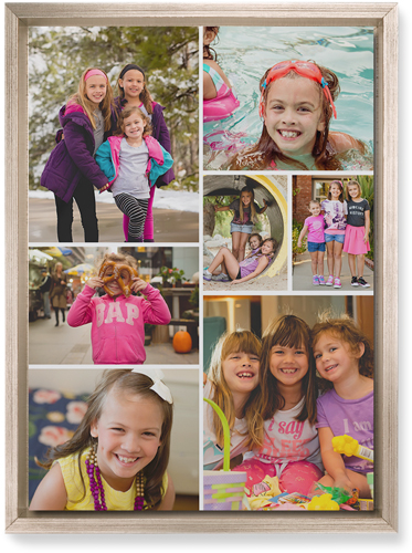 Gallery of Seven Wall Art, Metallic, Single piece, Mounted, 10x14, Multicolor, multi