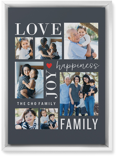 Happiness Is Wall Art, White, Single piece, Mounted, 10x14, Gray, gray