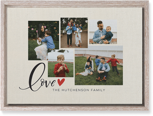 Just Hearts Wall Art, Rustic, Single piece, Mounted, 10x14, Beige, antique white