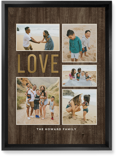 Love Glow Wall Art, Black, Single piece, Mounted, 10x14, Brown