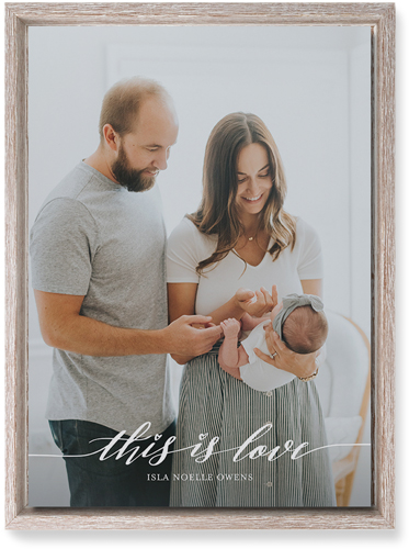 Love Is Portrait Wall Art, Rustic, Single piece, Mounted, 10x14, White, white