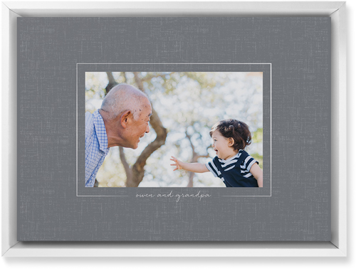 Take Shape Wall Art, White, Single piece, Mounted, 10x14, Gray, slate