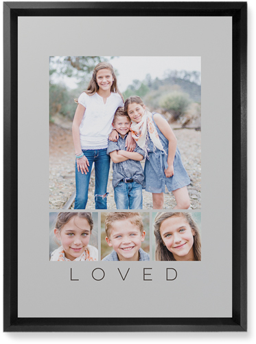Four Real Wall Art, Black, Single piece, Mounted, 10x14, Gray