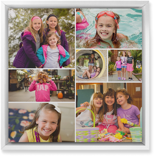 Gallery of Seven Wall Art, White, Single piece, Mounted, 12x12, Multicolor, multi