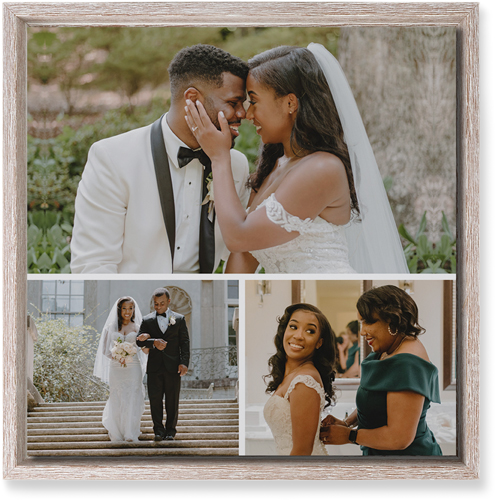 Gallery of Three Portrait Wall Art, Rustic, Single piece, Mounted, 12x12, Multicolor, multi