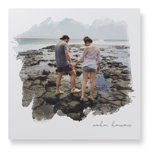 Brushstrokes Wall Art, No Frame, Single piece, Mounted, 12x12, White, white