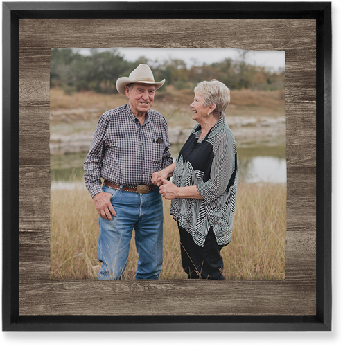 Countryside Portrait Wall Art, Black, Single piece, Mounted, 12x12, Brown