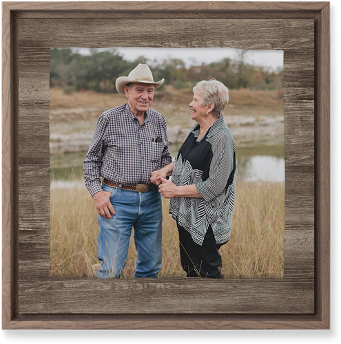 Countryside Portrait Wall Art, Walnut, Single piece, Mounted, 12x12, Brown, wood