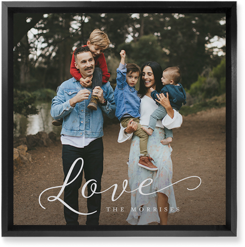 Just Love Portrait Wall Art, Black, Single piece, Mounted, 12x12, White, white