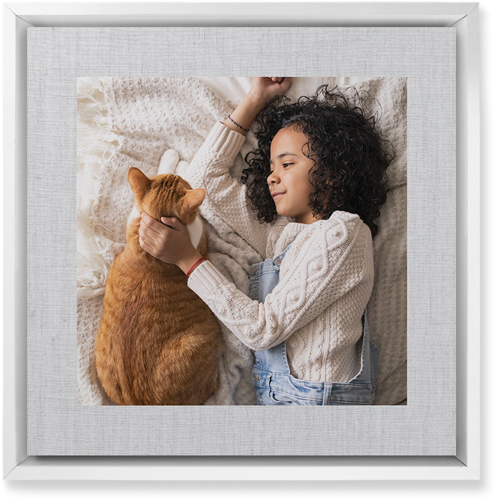 Full Frame One Wall Art, White, Single piece, Mounted, 12x12, White, white