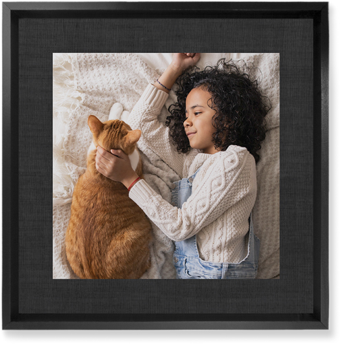 Full Frame One Wall Art, Black, Single piece, Mounted, 12x12, Black