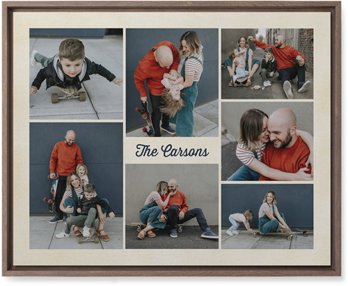 Seven Wonders Wall Art, Walnut, Single piece, Mounted, 16x20, Multicolor, multi