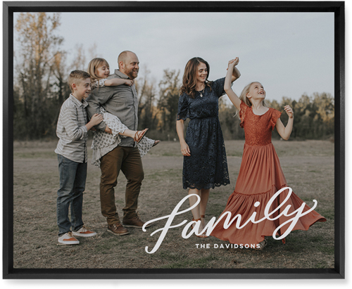 Family Letters Wall Art, Black, Single piece, Mounted, 16x20, White, white