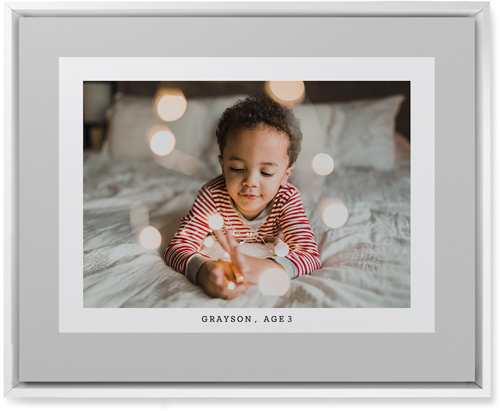 Frame Up Wall Art, White, Single piece, Mounted, 16x20, Gray