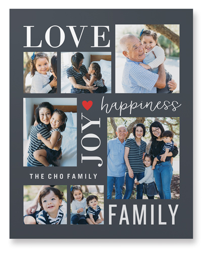 Happiness Is Wall Art, No Frame, Single piece, Mounted, 16x20, Gray, gray