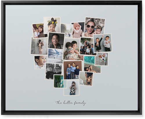 Heart Strings Wall Art, Black, Single piece, Mounted, 16x20, Gray, air