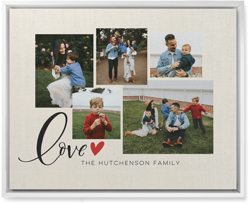 Just Hearts Wall Art, White, Single piece, Mounted, 16x20, Beige, antique white