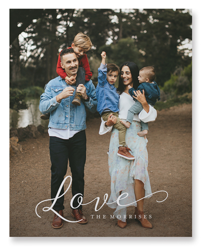 Just Love Portrait Wall Art, No Frame, Single piece, Mounted, 16x20, White, white