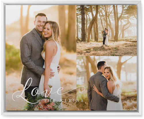 Just Love Trio Wall Art, White, Single piece, Mounted, 16x20, White, white