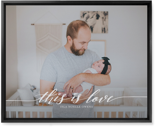 Love Is Wall Art, Black, Single piece, Mounted, 16x20, White, white