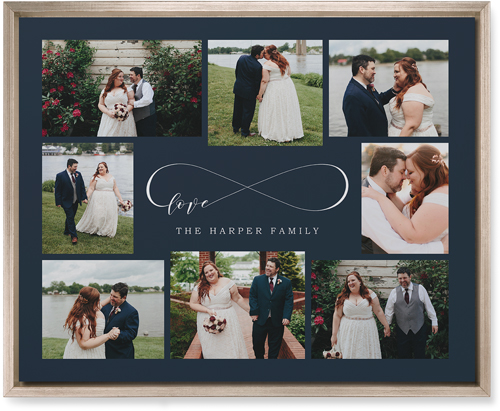 Sweet Moments Wall Art, Metallic, Single piece, Mounted, 16x20, Black, silhouette