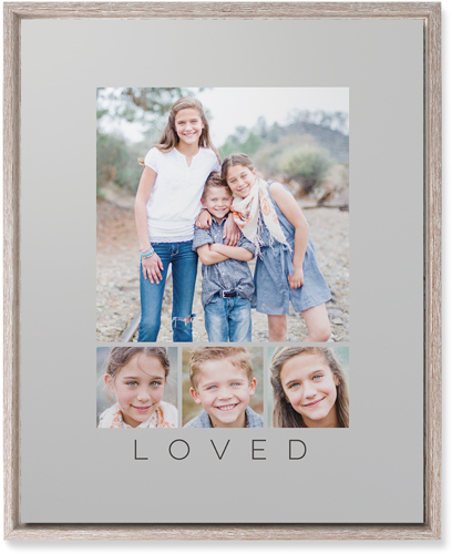 Four Real Wall Art, Rustic, Single piece, Mounted, 16x20, Gray