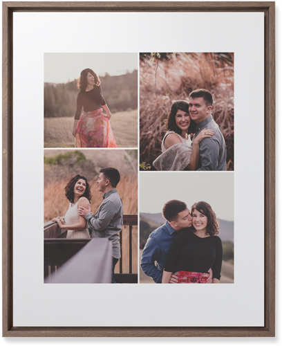 Four Winds Wall Art, Walnut, Single piece, Mounted, 16x20, White, white