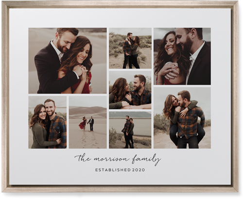 Pieces of Eight Wall Art, Metallic, Single piece, Mounted, 16x20, White, white