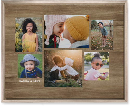 Six Times Wall Art, Metallic, Single piece, Mounted, 16x20, Brown