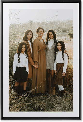 Simple Gallery of One Border Portrait Wall Art, Black, Single piece, Mounted, 20x30, Multicolor, multi