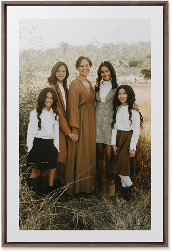 Simple Gallery of One Border Portrait Wall Art, Walnut, Single piece, Mounted, 20x30, Multicolor, multi