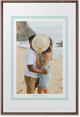 Freeze Frame Wall Art, Walnut, Single piece, Mounted, 20x30, Green, mint