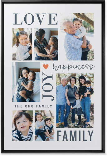 Happiness Is Wall Art, Black, Single piece, Mounted, 20x30, White, white