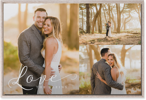 Just Love Trio Wall Art, Rustic, Single piece, Mounted, 20x30, White, white