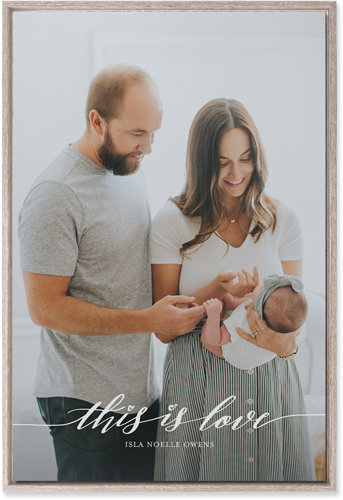 Love Is Portrait Wall Art, Rustic, Single piece, Mounted, 20x30, White, white