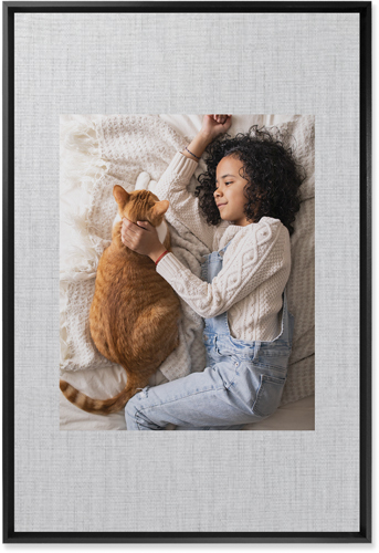 Full Frame One Wall Art, Black, Single piece, Mounted, 20x30, White, white