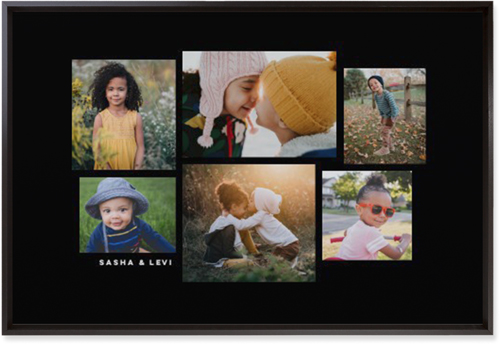 Six Times Wall Art, Black, Single piece, Mounted, 20x30, Black