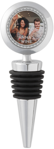 Dash Border Wine Stopper, White, white