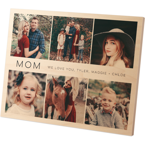 Photo Gallery Wooden Plaque by Shutterfly
