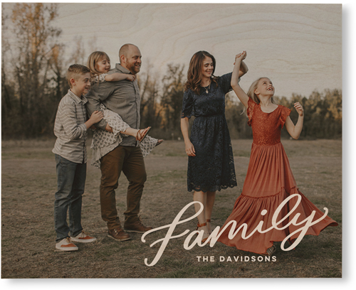 Family Letters Wall Art, Single piece, Wood, 16x20, White