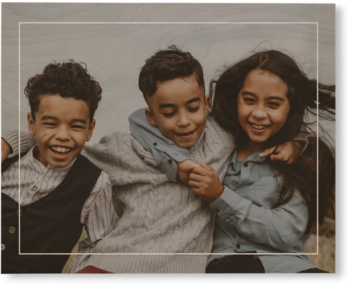 Floating Frame Wall Art, Single piece, Wood, 8x10, White, white