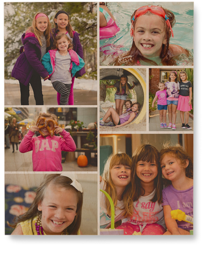 Gallery of Seven Wall Art, Single piece, Wood, 8x10, Multicolor, multi