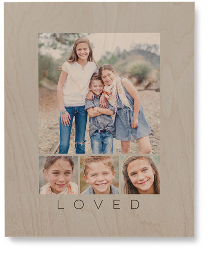 Four Real Wall Art, Single piece, Wood, 8x10, Gray, silver lining