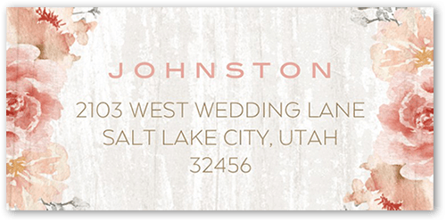 Radiant Foliage Address Label, Beige, Address Label, Matte, Nectar