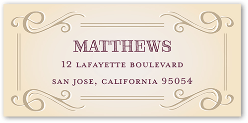 Enchanting Engagement Address Label, Purple, Address Label, Matte