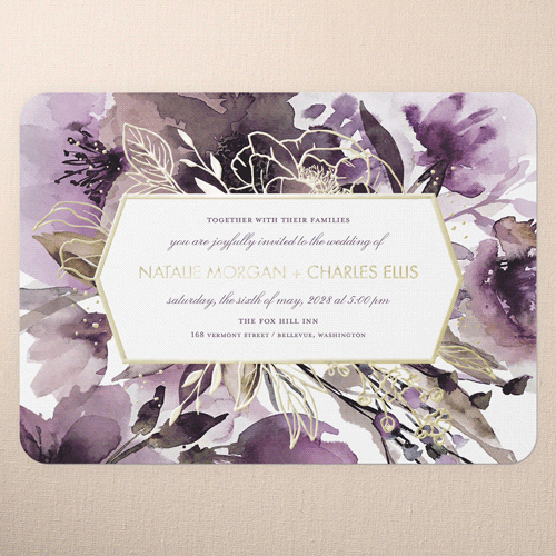Custom Gold Foil Invitations